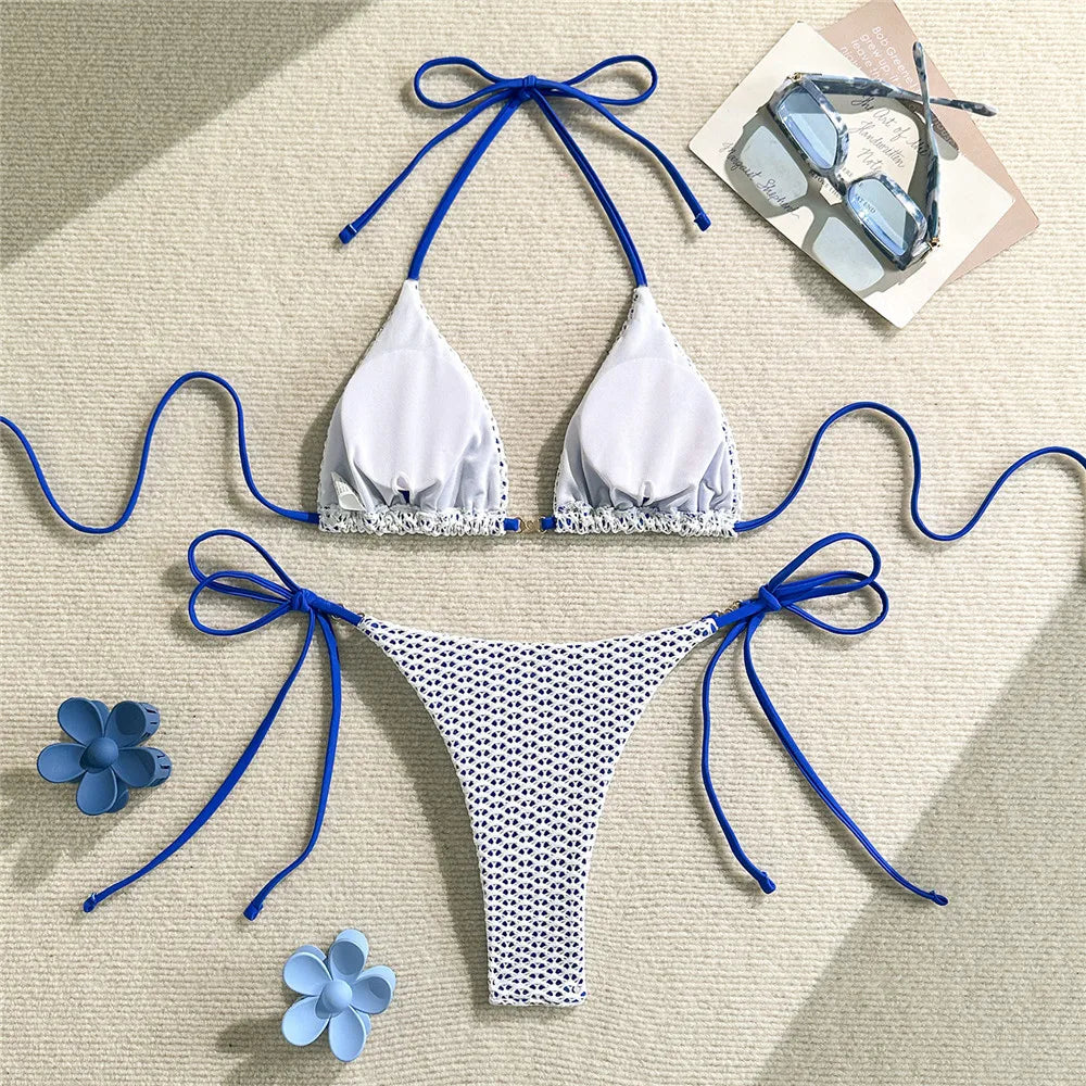 playaMood - Blanc/Bleu  Maillot de bain